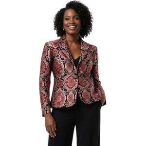 Kate Spade Womens Blazer Jacket Size 4 Cocktail Evening Office Dark Academia